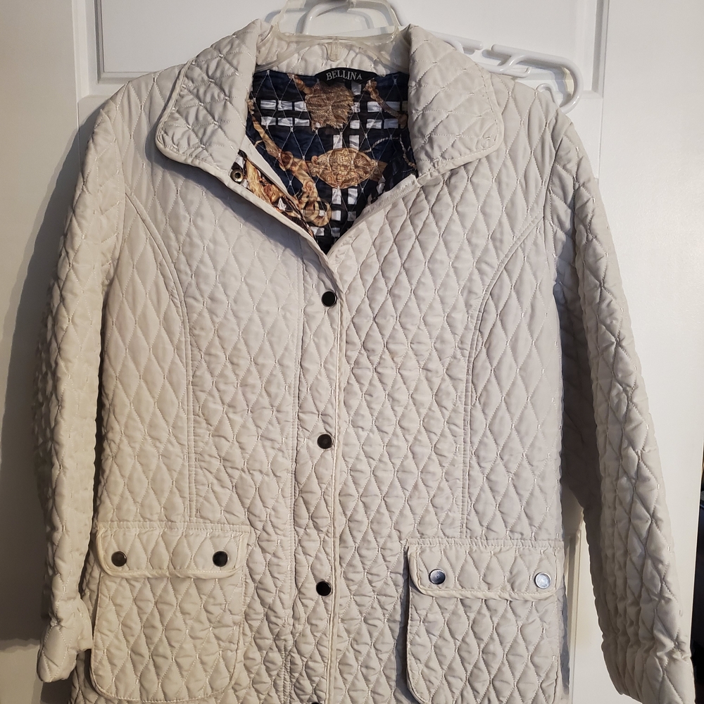 Women's Quilted Tan Utility Jacket